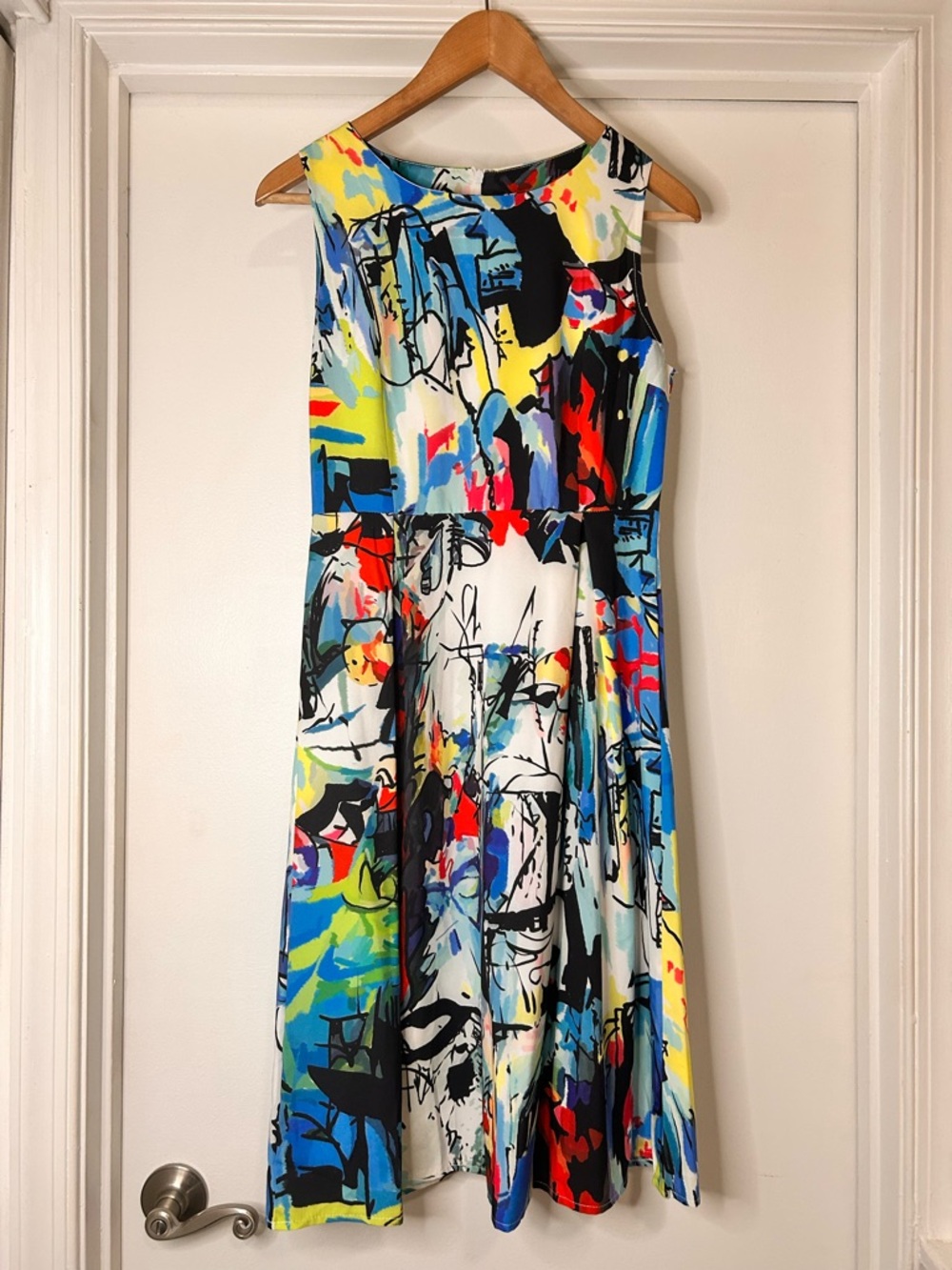 Sucrefas Multicolored Abstract Sleeveless Dress - Size Medium - Picture 2 of 14